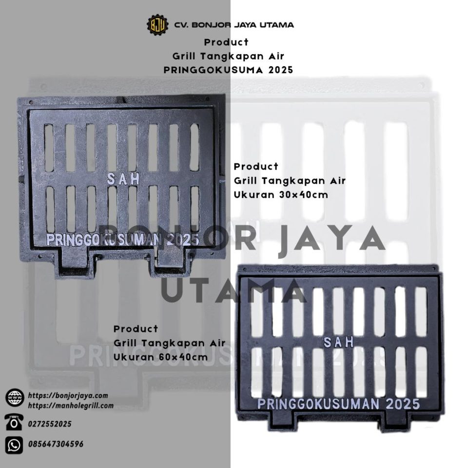 Dalam sistem drainase, pemilihan gril tangkapan air yang tepat sangat penting untuk menjamin aliran air lancar dan bebas sumbatan. Dua ukuran yang umum digunakan adalah gril 30x40 cm dan gril 60x40 cm. Keduanya memiliki kelebihan masing-masing tergantung kebutuhan proyek. Artikel ini akan membandingkan keduanya secara lengkap dari segi fungsi, material, dan aplikasi.
