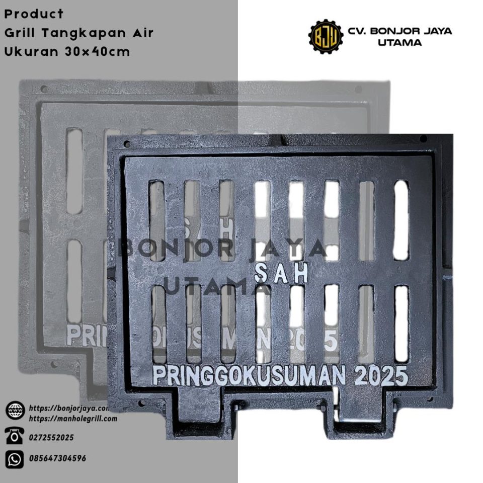 grill tangkapan air bisa custom ukuran