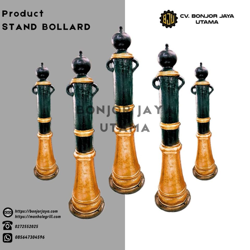 Stand bollard (patok pembatas jalan)